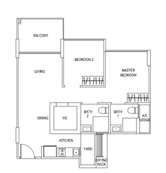 Blk 519C Centrale 8 At Tampines (Tampines), HDB 3 Rooms #211323421